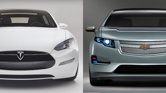Electric Cars: Tesla Decides Bigger Batteries Are Awesome, Chevy Figures The Opposite