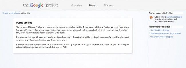 Google+ Go Public Or Get Booted
