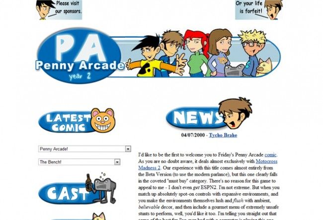 Penny Arcade Unveils New Site Design. So How Is It?