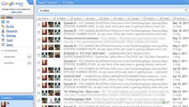 Google Wave Is Dying In My Arms