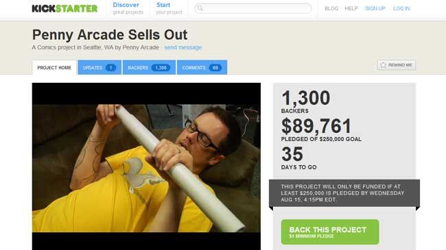 Penny Arcade Launches Epic Kickstarter Project: Itself. We Explain.