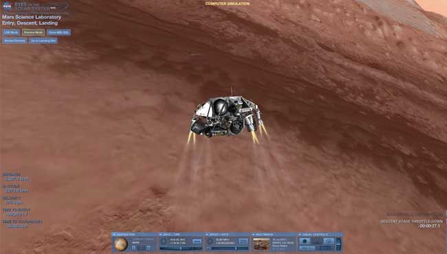Simulate NASA’s Curiosity Rover Landing In Full 3D Right Now!