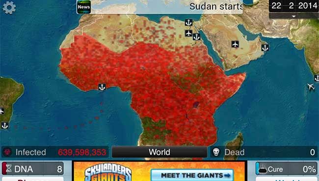 It's fun to see your terrible creation spread across the land, but this zoomed view is useless beyond the pregame.