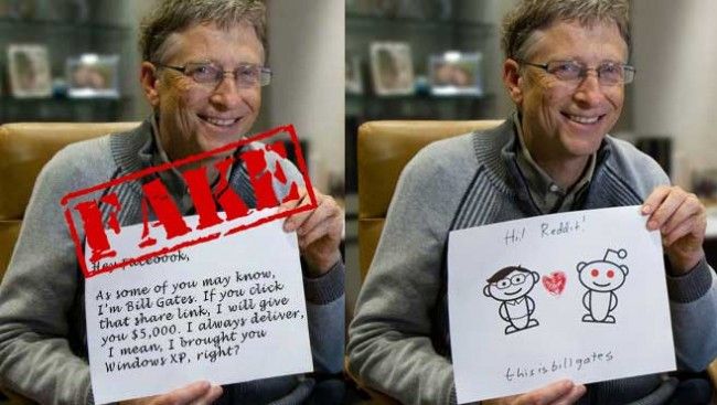 No, Bill Gates Isn’t Giving You $5,000 For Sharing His Picture On Facebook