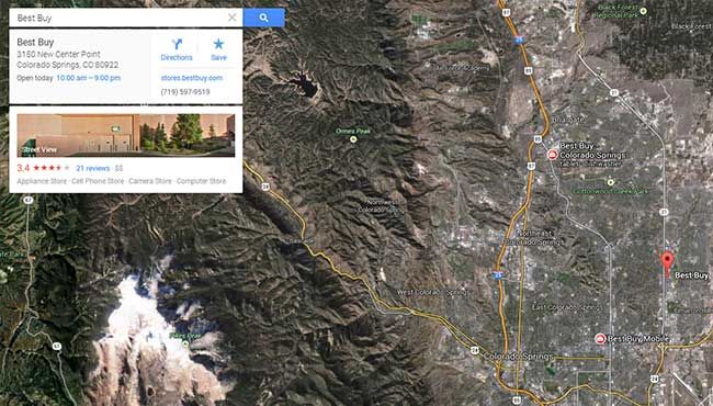 Maps seems to filter out more results for better effect.