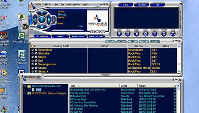 Before iTunes, there was MusicMatch Jukebox to manage your iPod's contents. Photo credit: thg.ru