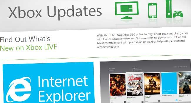 Xbox Dashboard Update Incoming: Internet Explorer, Music & More